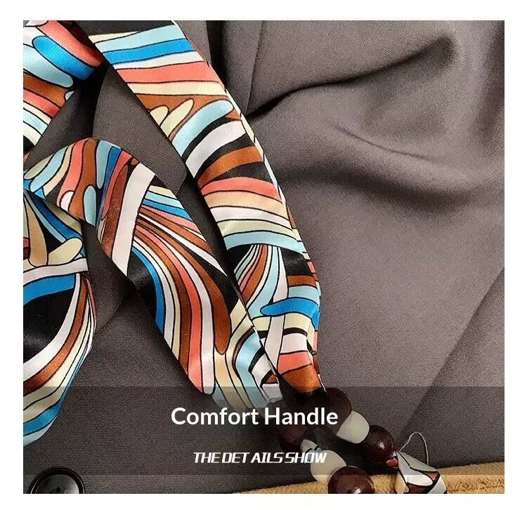 Women New Straw Woven Large Scarf Tie Shoulder Beach Bag