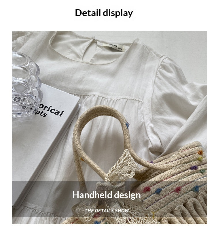 Women Handmade Straw 2026 New Fashion Rattan Beach Tote Bag