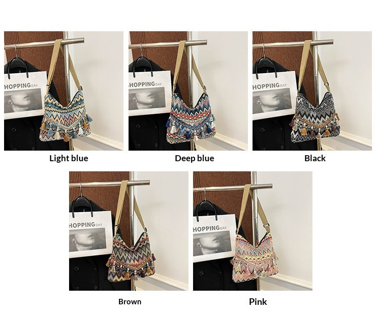 Women Large Ethnic 2026 New Chinese Vintage Shoulder Crossbody Bag