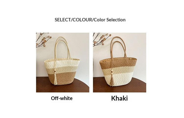 Women 2026 Fashion Handmade Woven Beach Large Shoulder Handbag