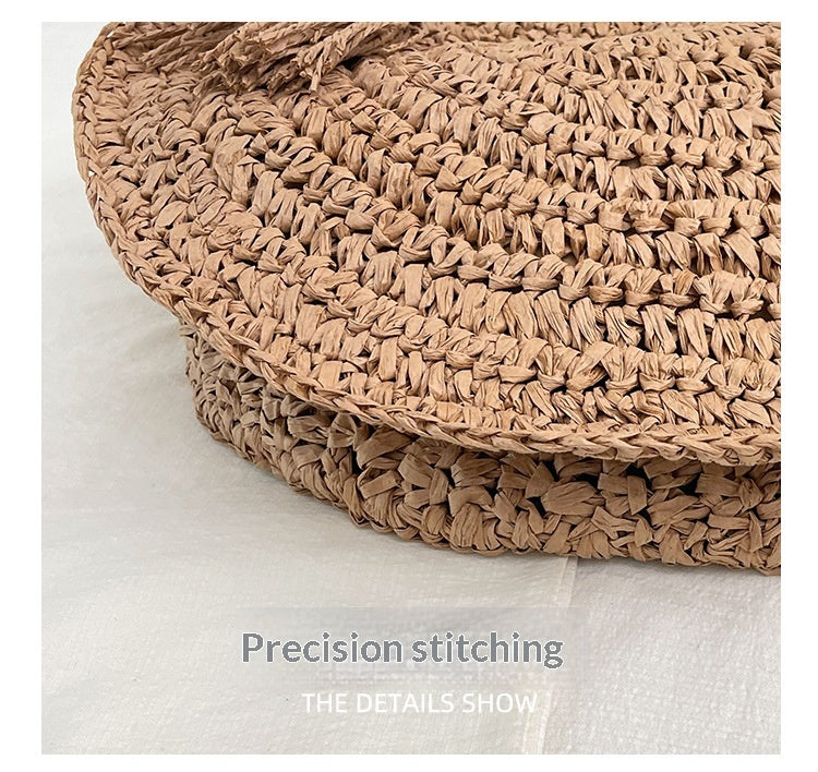 Women Forest Straw Shoulder Beach 2026 New Travel Chain Crossbody Bag