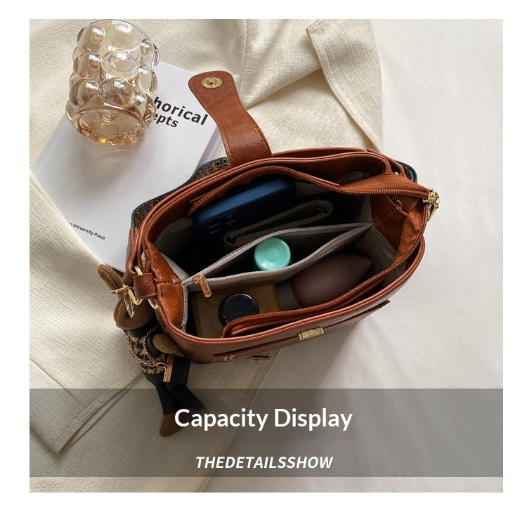 Women Vintage Premium New Fashion Shoulder Crossbody Handheld Bucket Bag