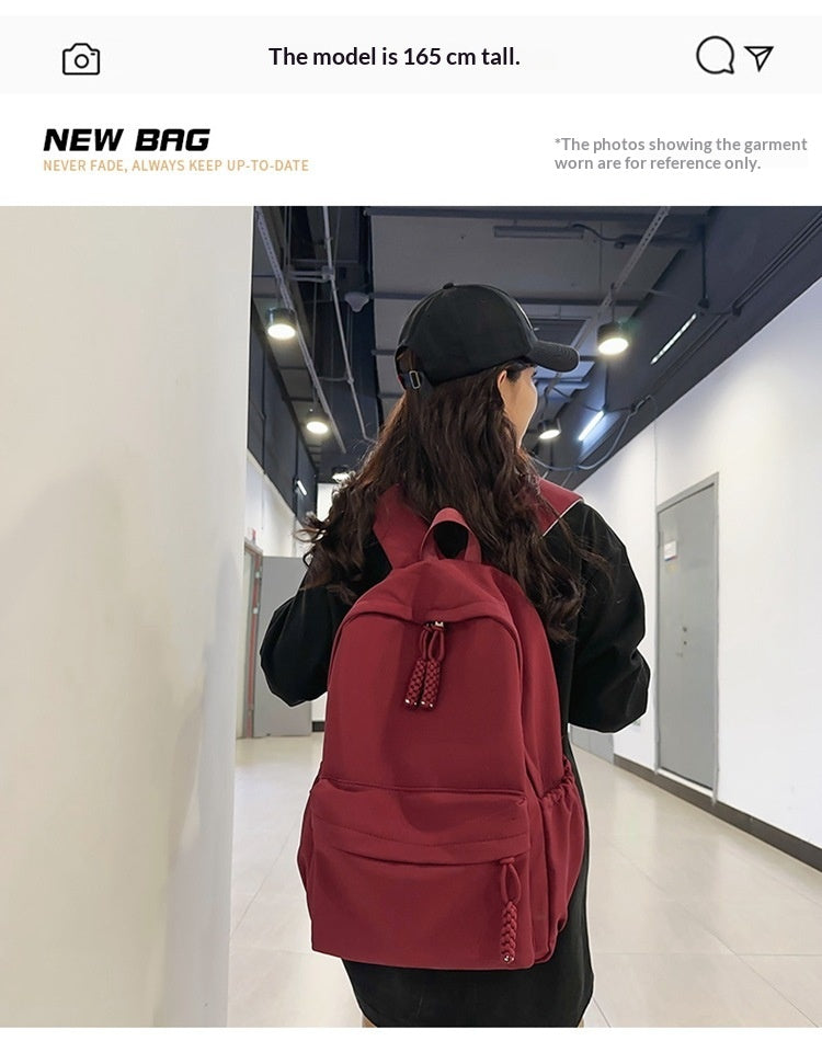 Women Ins Minimalist Korean Casual Large Lightweight Backpack