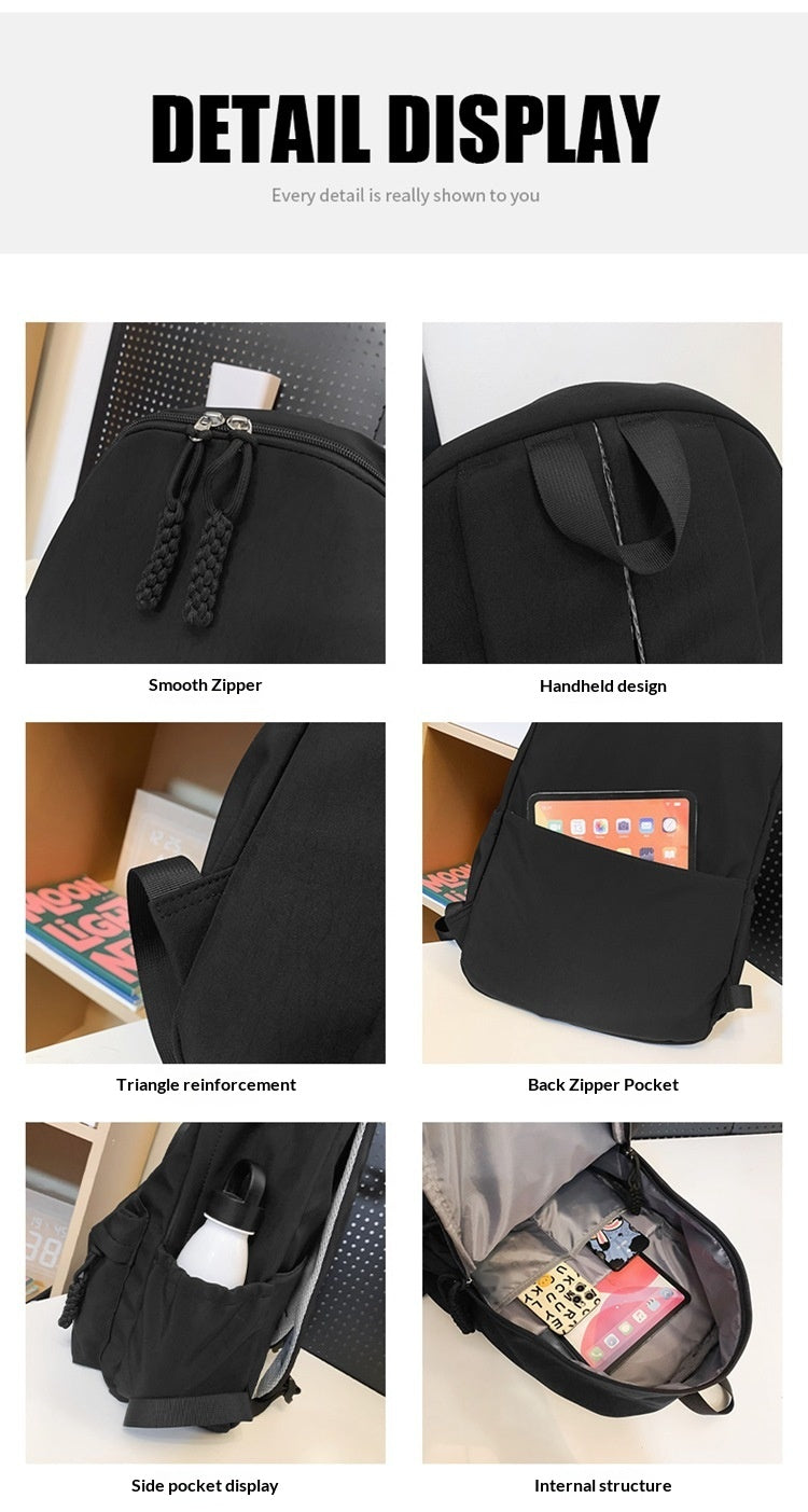 Women Ins Minimalist Korean Casual Large Lightweight Backpack