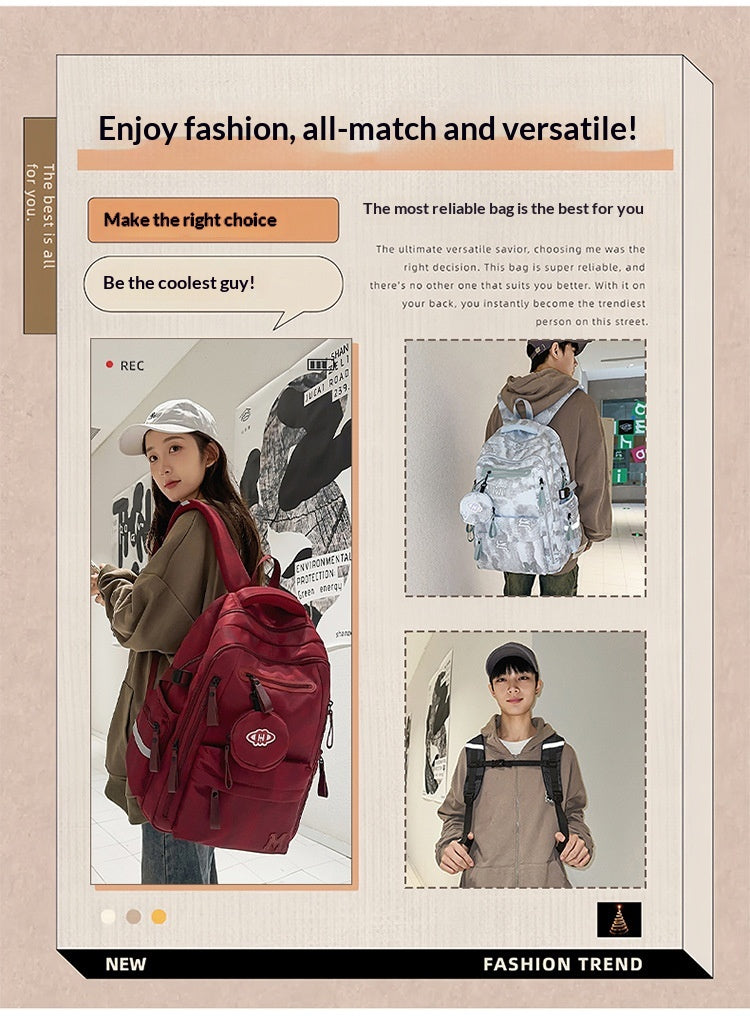 Unisex Durable Large College Travel Backpack