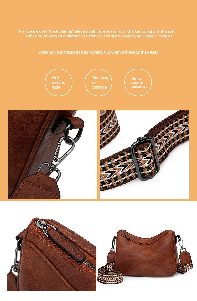 Women Fashion Vintage Commute Shoulder 2026 New Versatile Crossbody Bag