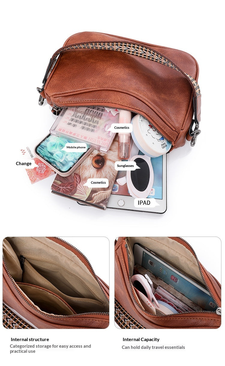 Women Fashion Vintage Commute Shoulder 2026 New Versatile Crossbody Bag