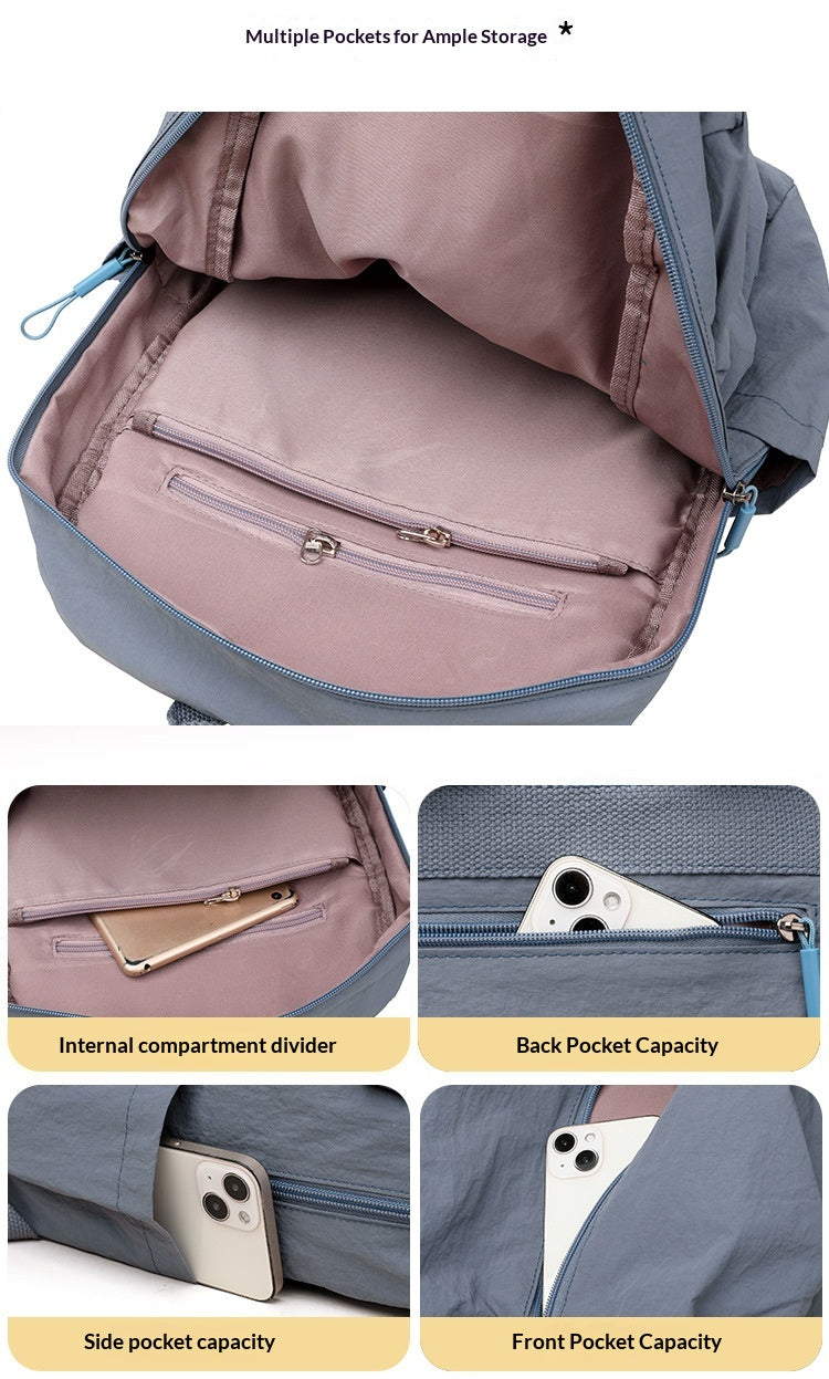 Unisex Ultra Lightweight Waterproof Nylon Outdoor Hiking Large Backpack