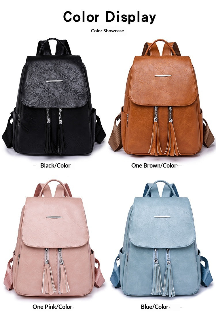 Women Fall Vintage PU Backpack