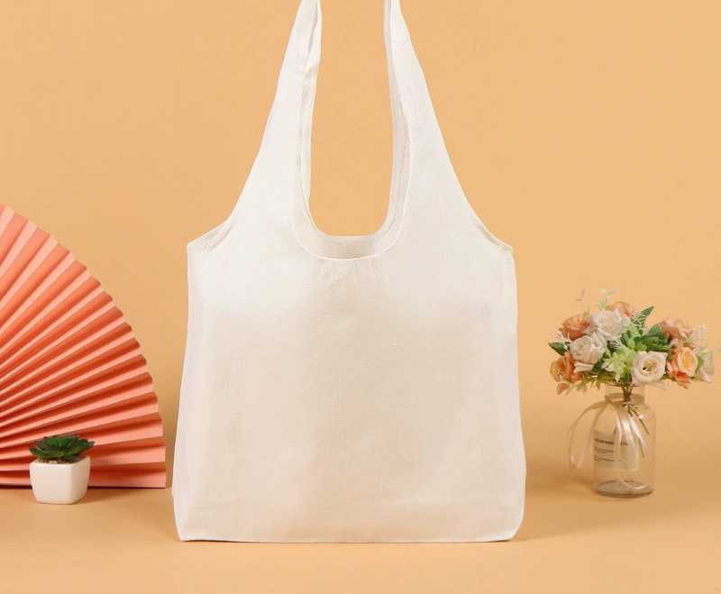 Solid Color Dyed Fabric Wide Strap Tote Bag