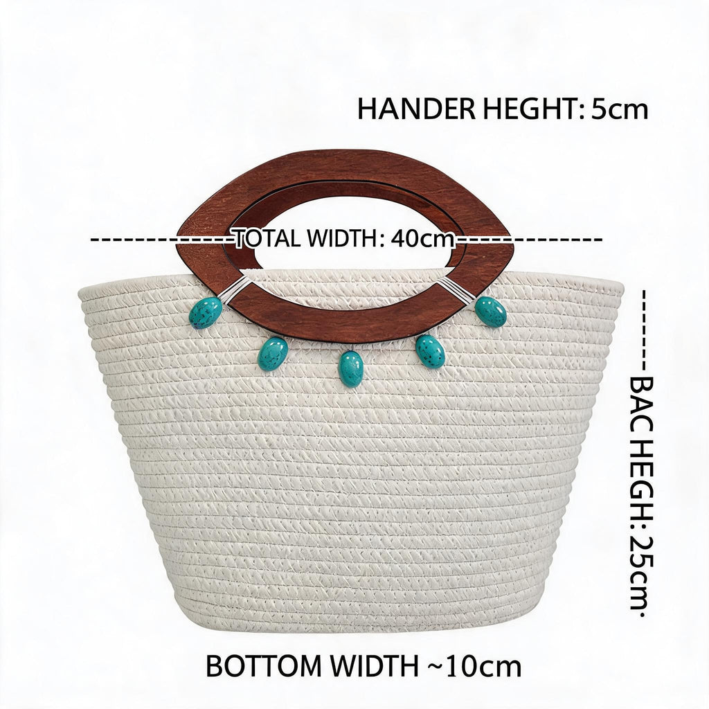 Woven Large-Capacity Vegetable Tote Bag