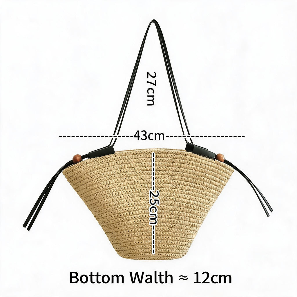 Old Money Woven Cotton Rope Tote Bag