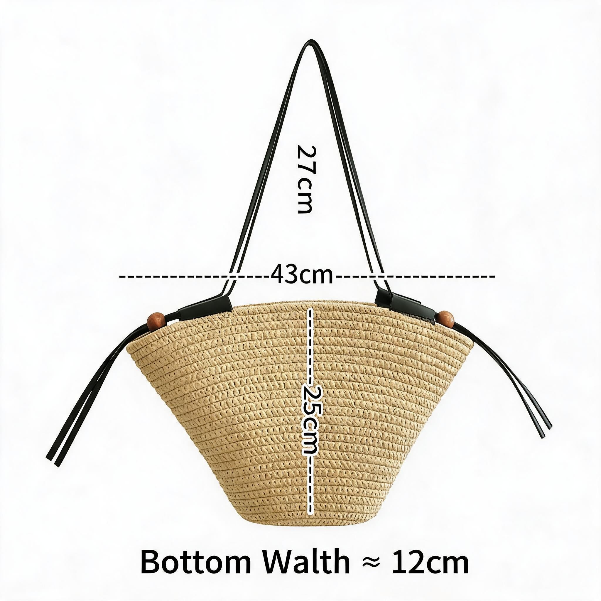 Old Money Woven Cotton Rope Tote Bag