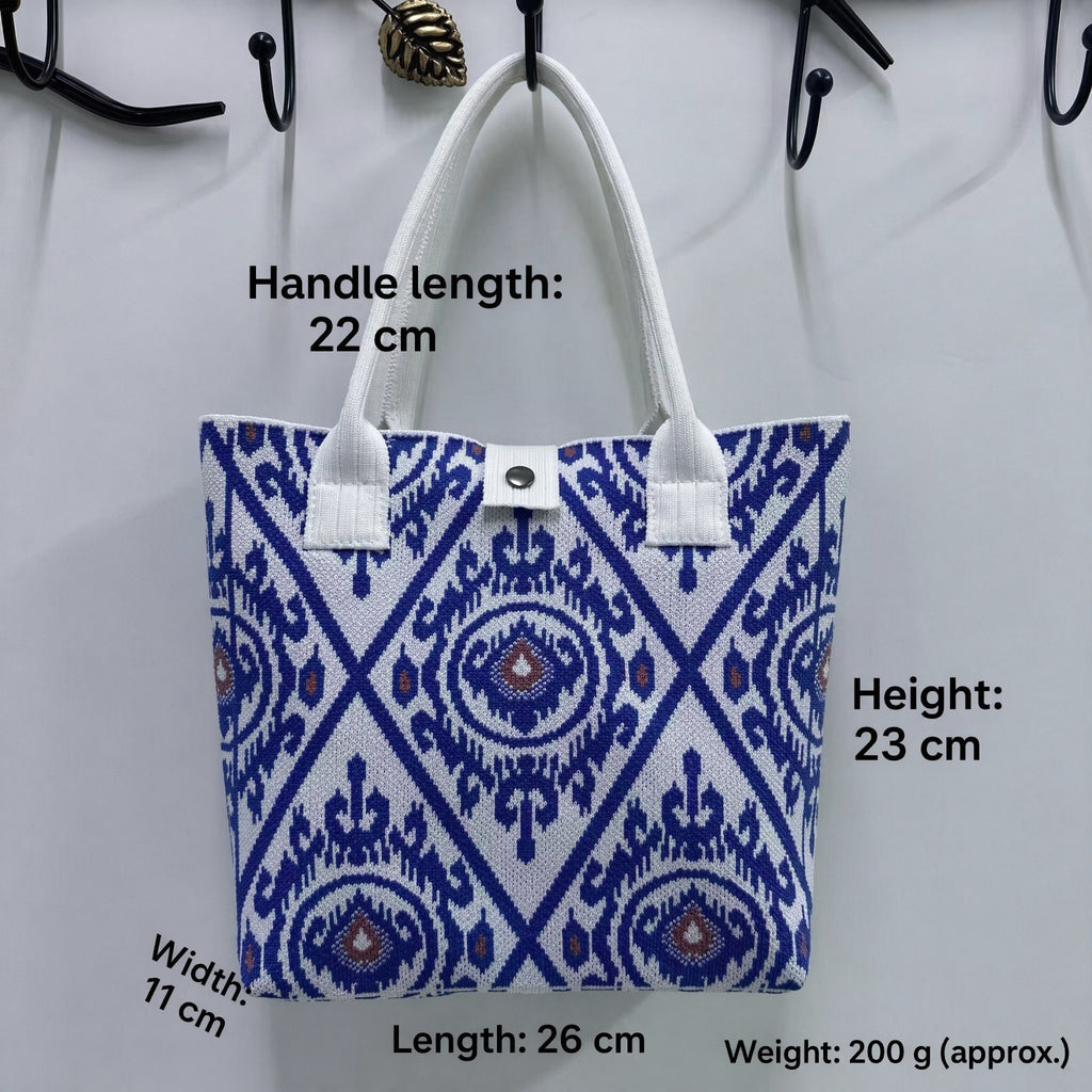 Ethnic Drawstring Bucket Shoulder Bag
