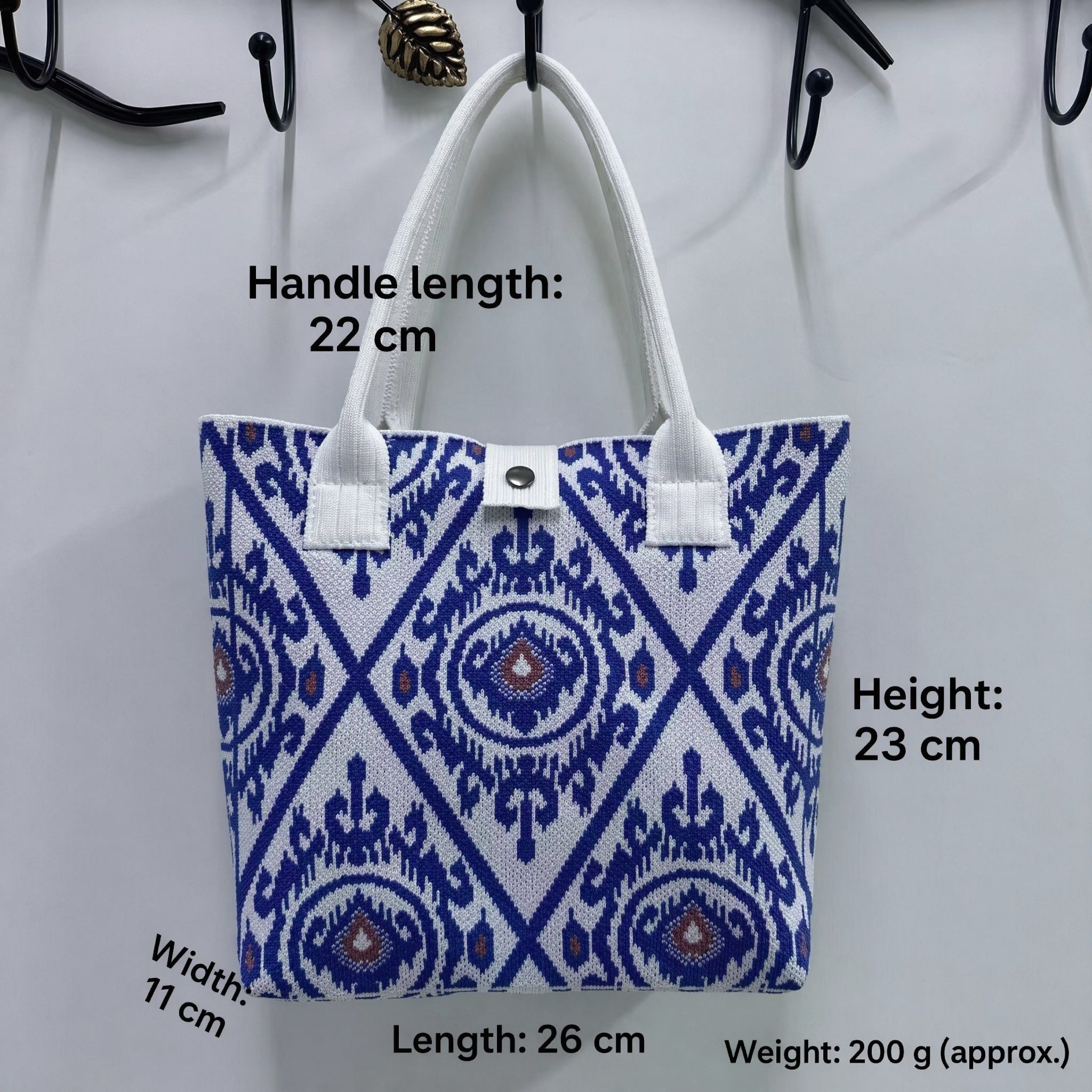 Ethnic Drawstring Bucket Shoulder Bag