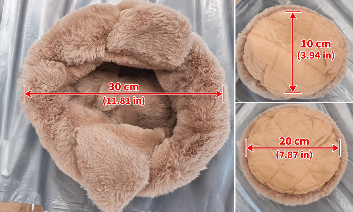 Quilted Winter Floral Plush Ear Flaps Trapper Hat