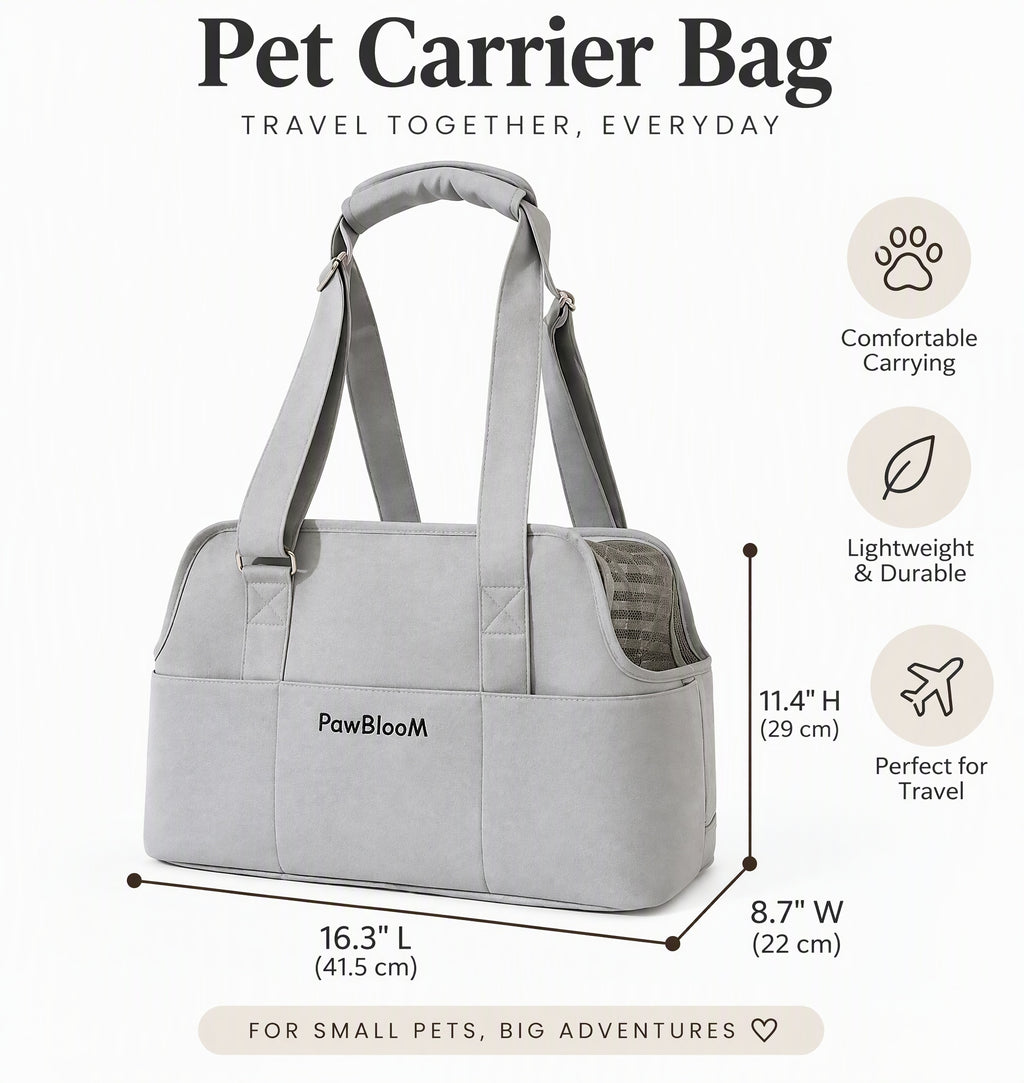 Breathable Pet Carrier Tote Bag with Removable Cushion