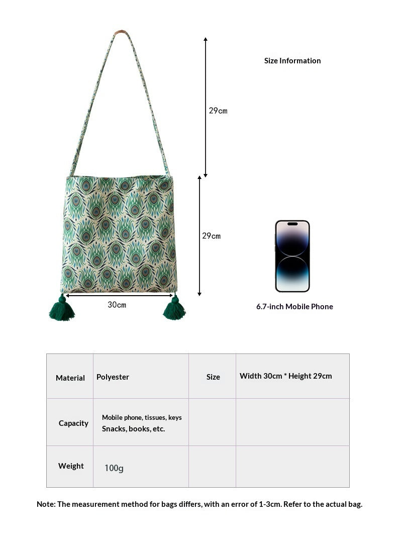 Ethnic Pattern Unique Artistic Canvas Shoulder Bag