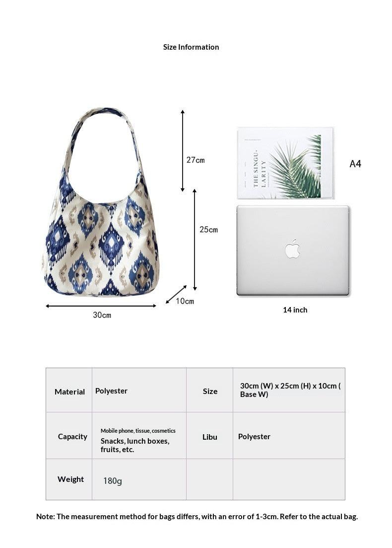 Women Ethnic Pattern Versatile Cultural Creative Cloth Bag