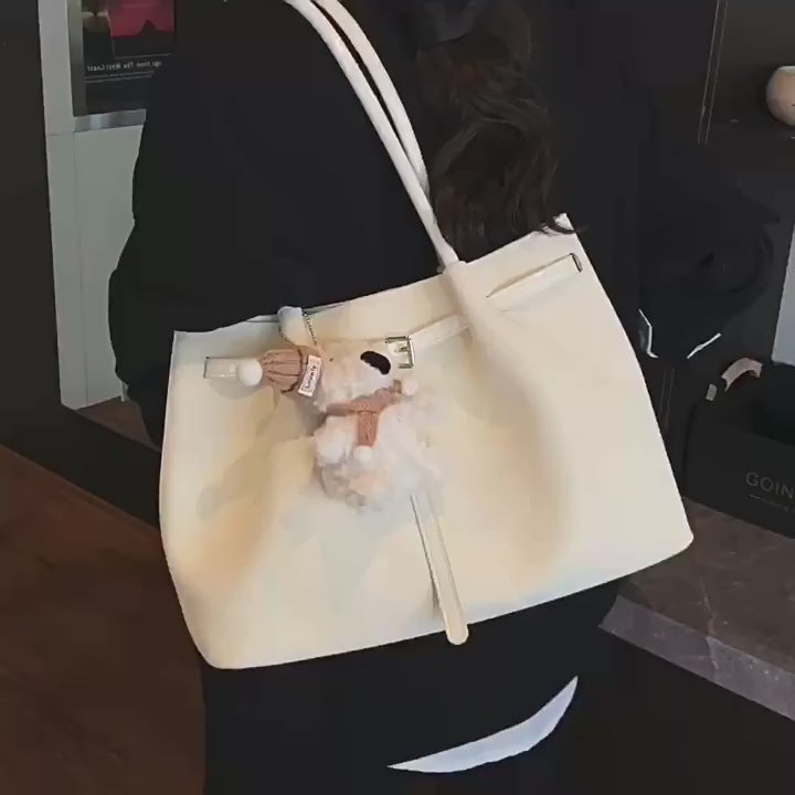 Spring Summer New Fashion Soft Minimalist Underarm Tote Commute Bag