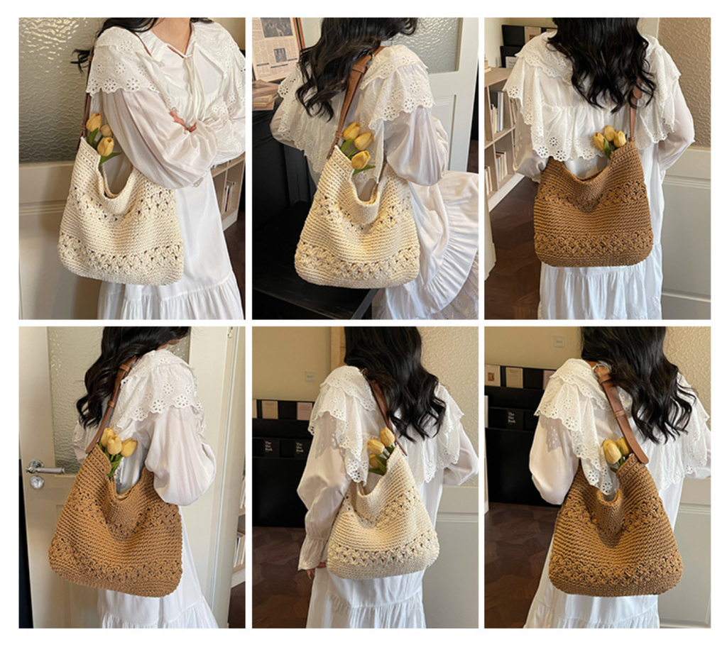Women Bohemian Tassel 2026 New Ethnic Woven Beach Crossbody Phone Bag