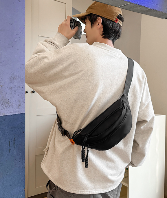 Women Trending Summer New Korean Sporty Zipper Waist Crossbody Bag