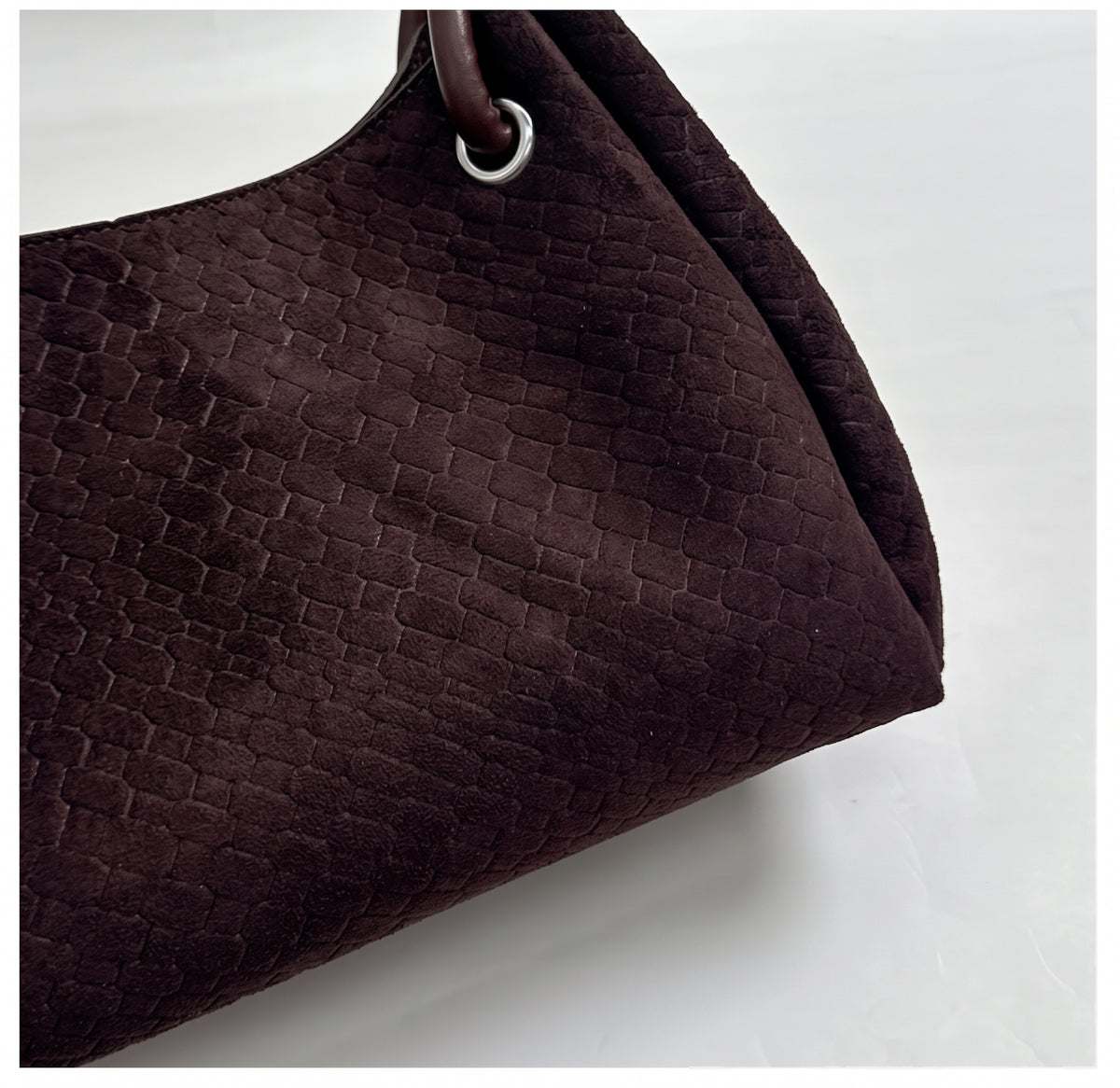 Woven Texture Tote with Elegant Structure