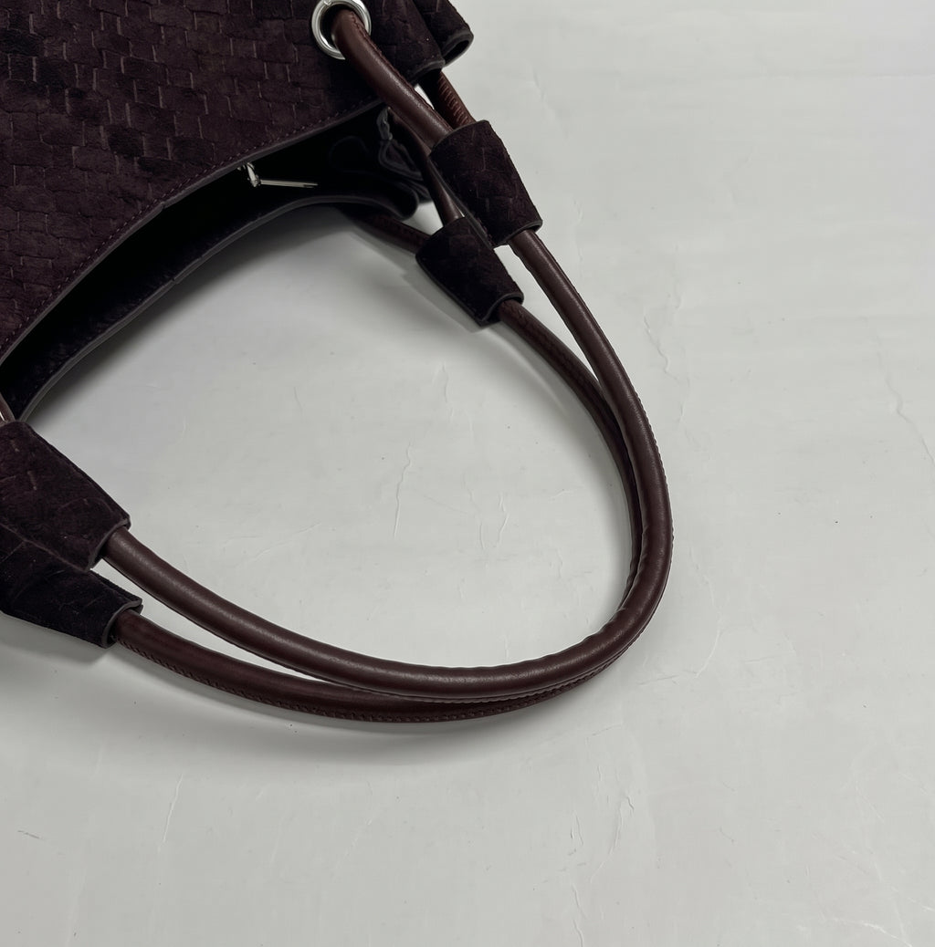 Woven Texture Tote with Elegant Structure