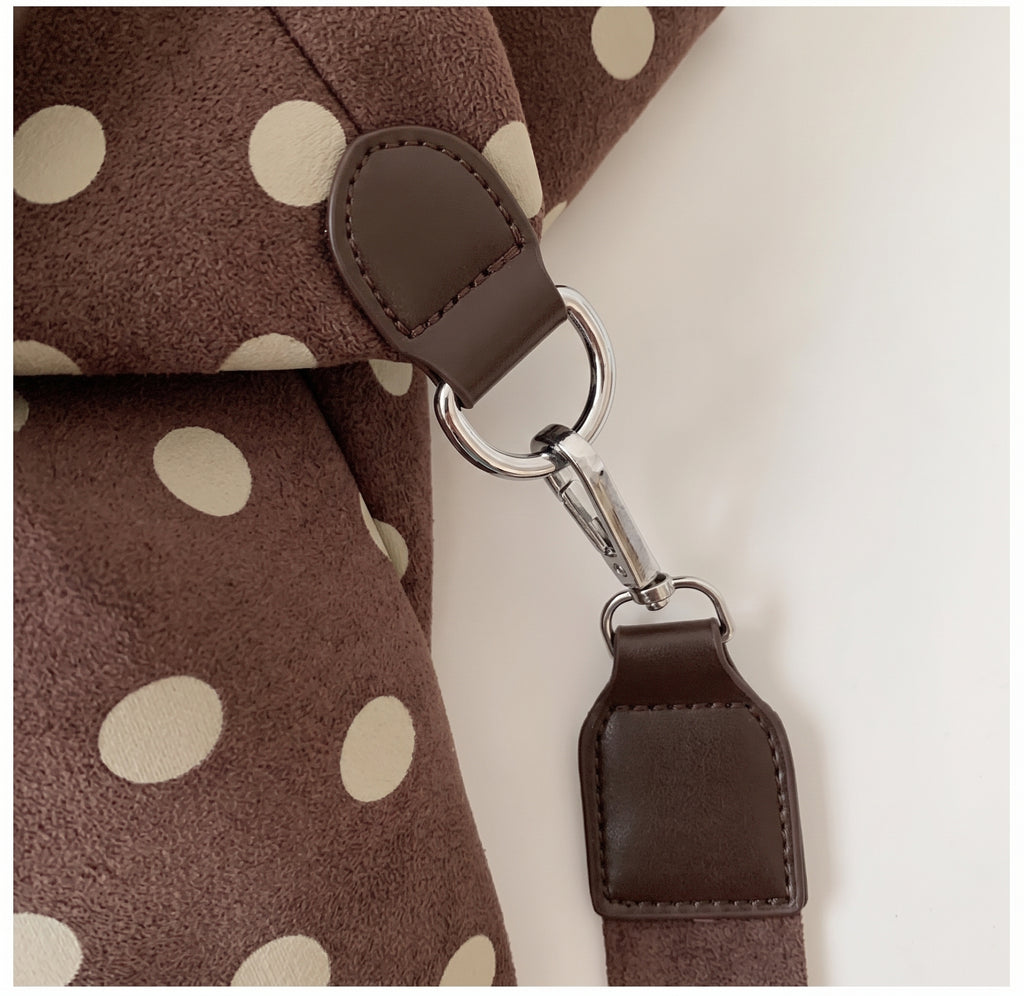 Retro Polka Dot Carryall with Strap