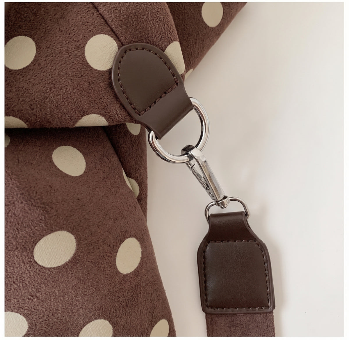 Retro Polka Dot Carryall with Strap