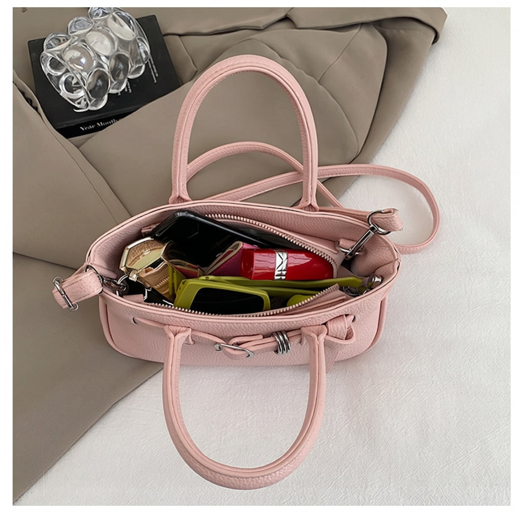 Sweet Mini Tote Bag with Belt Detail