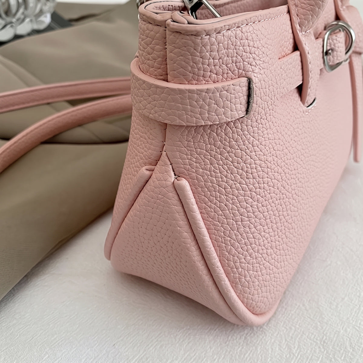 Sweet Mini Tote Bag with Belt Detail