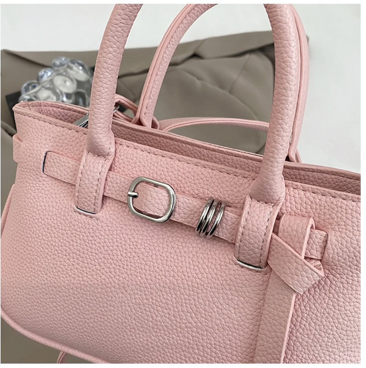 Sweet Mini Tote Bag with Belt Detail