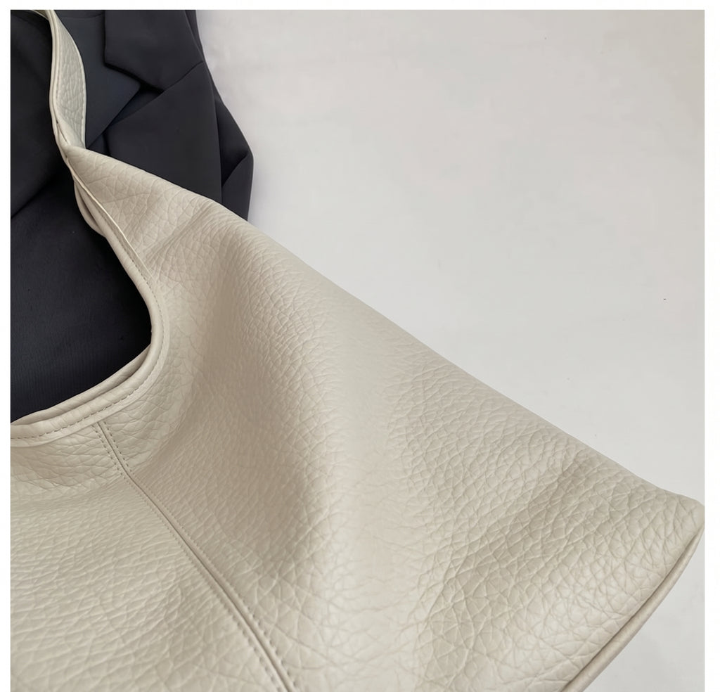 Minimalist Soft PU Slouchy Hobo Shoulder Bag