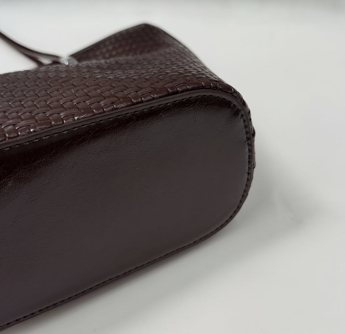 Minimalism Woven PU Tote Shoulder Bag