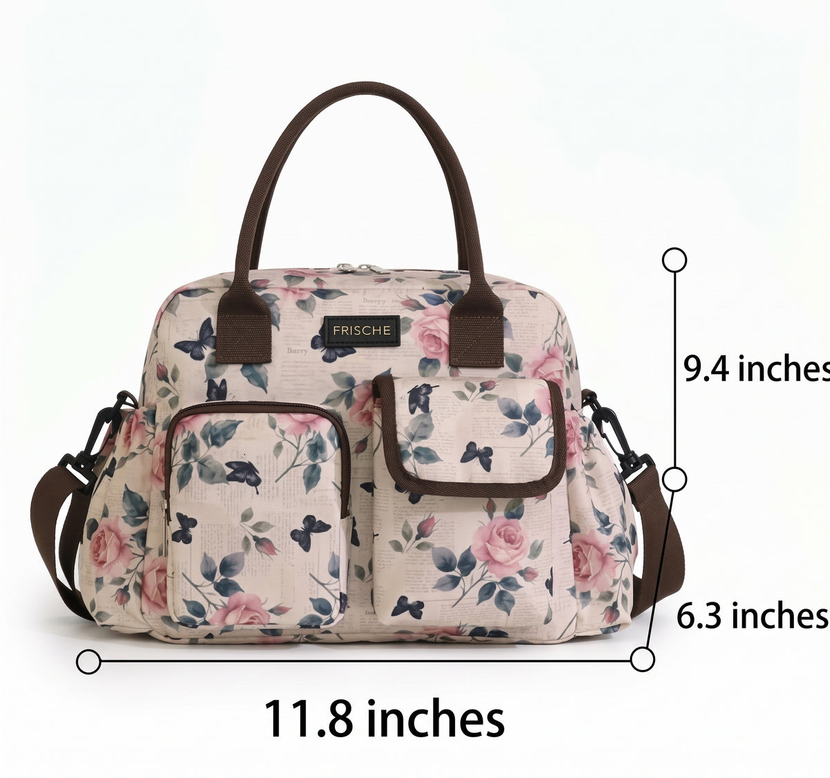 Waterproof Insulated Double Pocket Lunch Tote Bag