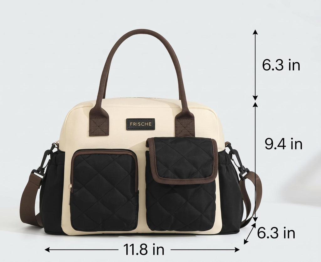 Waterproof Insulated Double Pocket Lunch Tote Bag