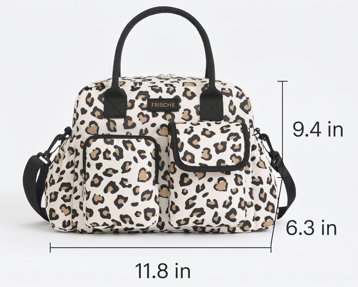 Waterproof Insulated Double Pocket Lunch Tote Bag