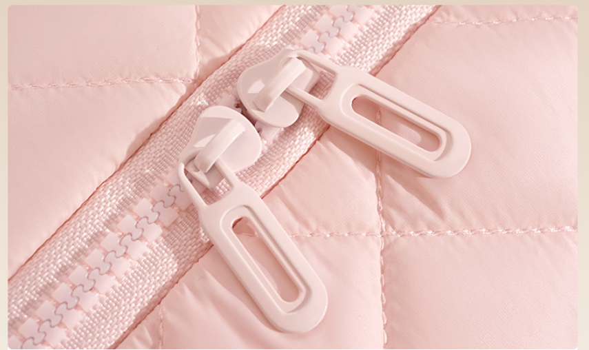 Waterproof Nylon Quilted Makeup and Cosmetic Bag