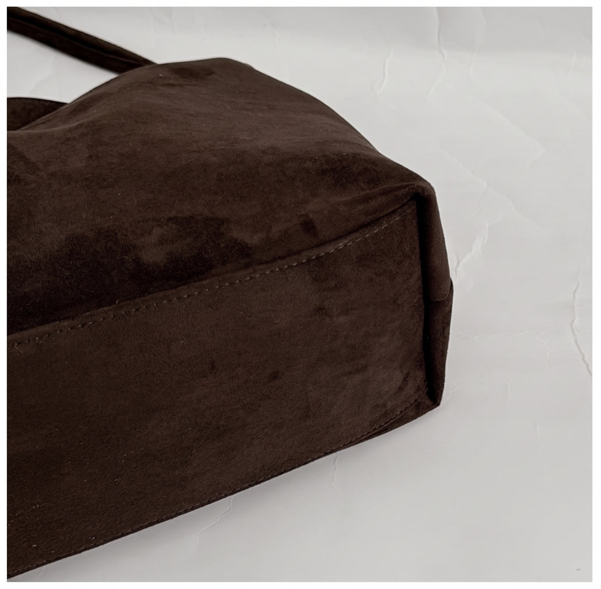 Minimalist Faux Suede Shoulder Bag for Fall