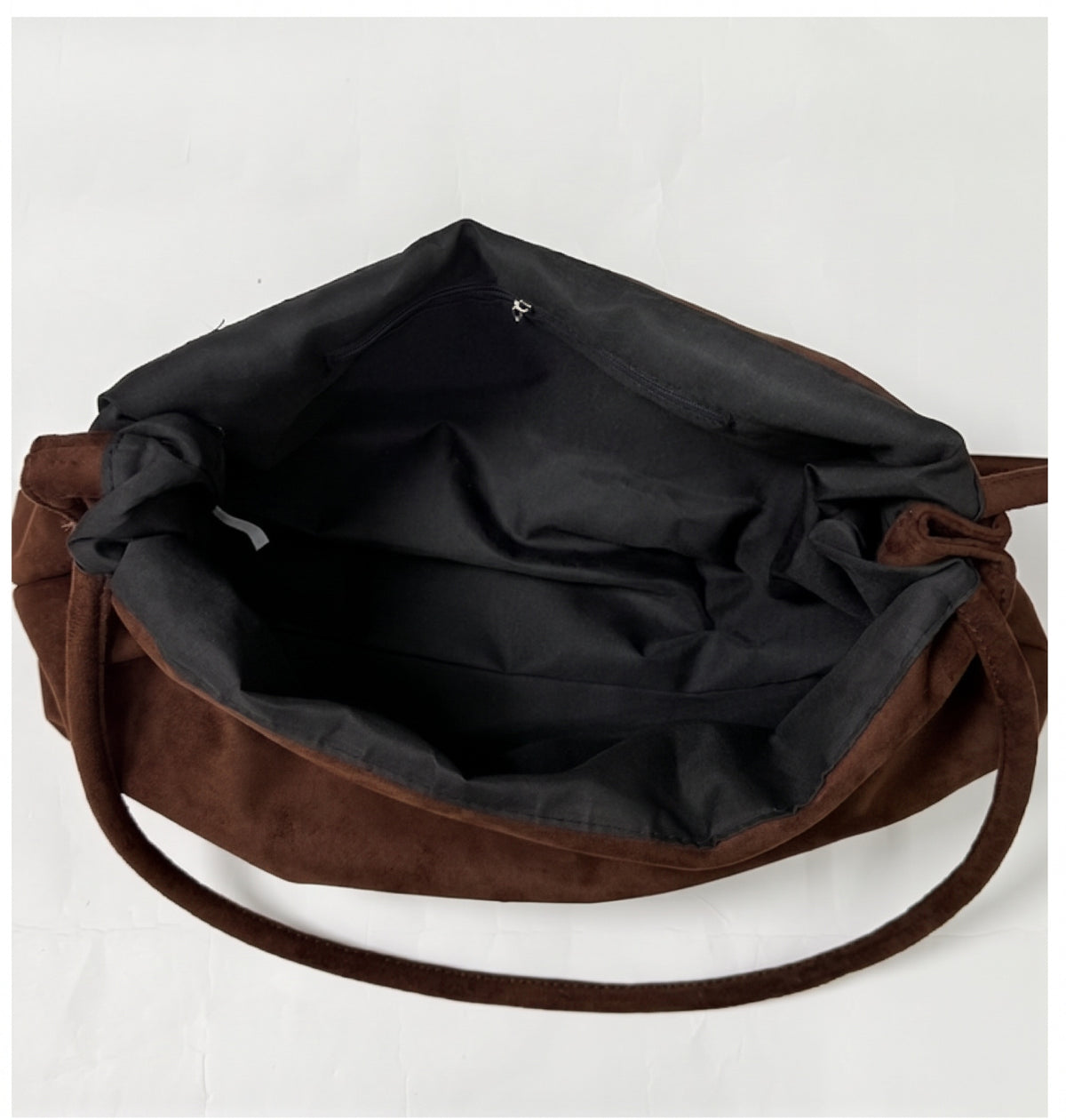 Minimalist Faux Suede Shoulder Bag for Fall