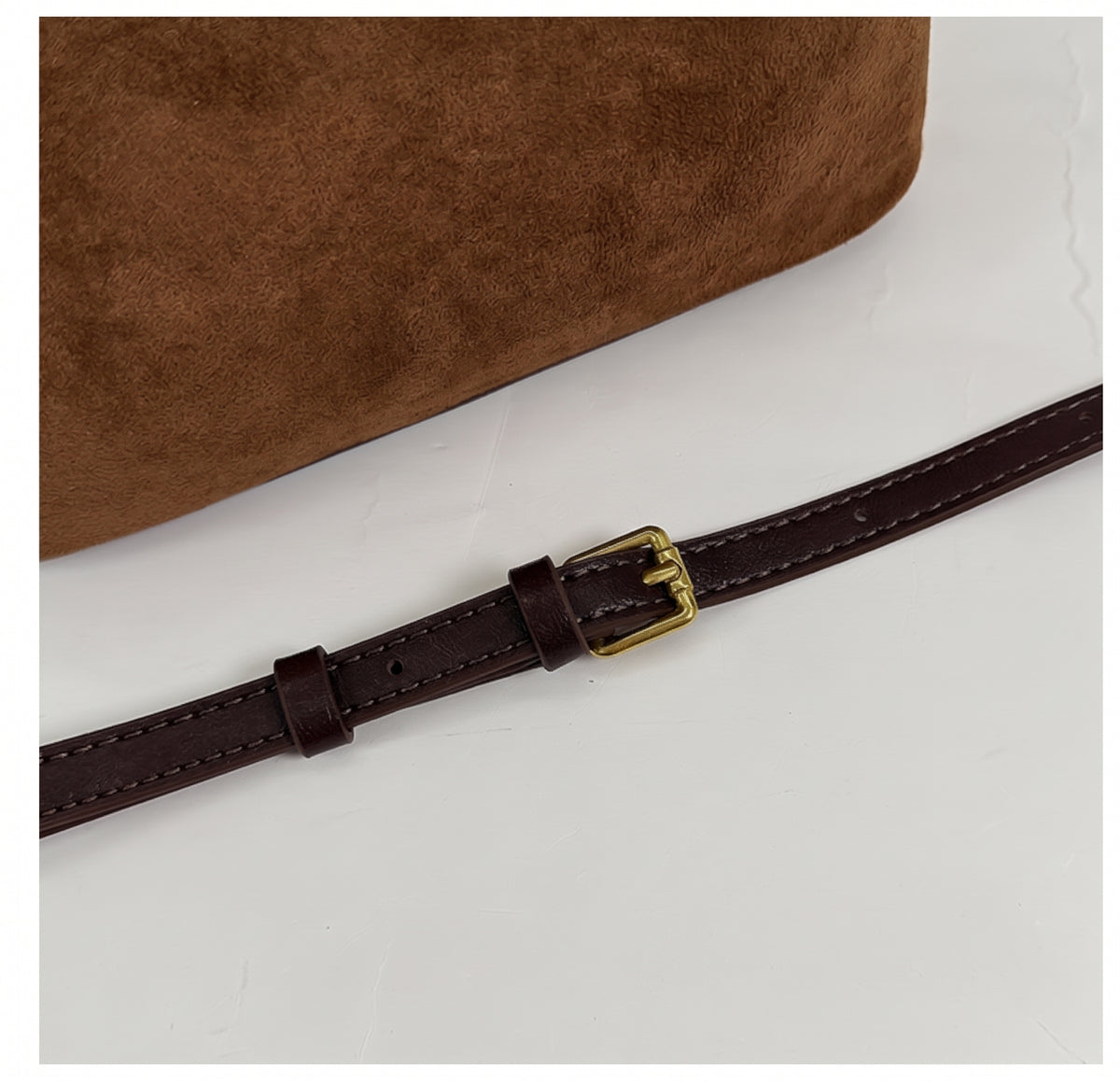 Vintage Textured Faux Suede Handbag with Metal Lock