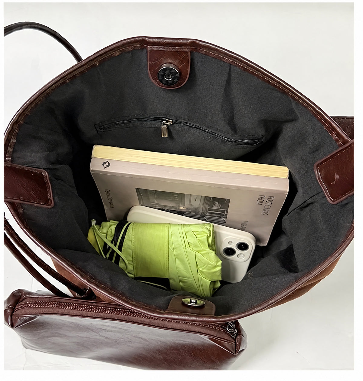 Cozy Fall Winter Suede Shoulder Bag with Adjustable Strap