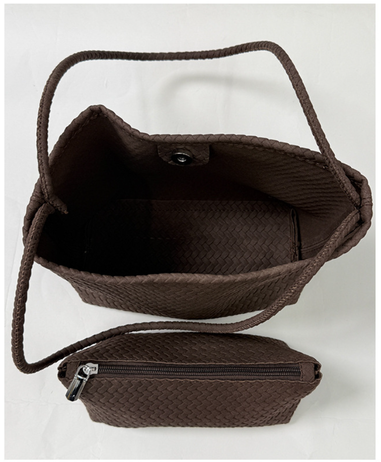 Minimalist Retro Woven Texture Shoulder Bag