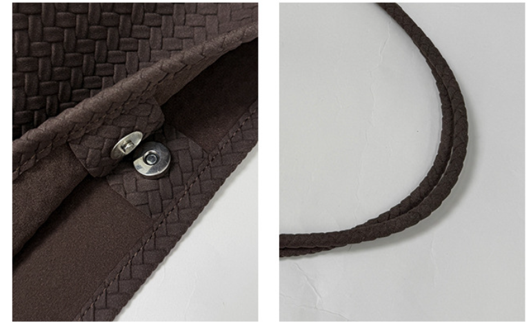 Minimalist Retro Woven Texture Shoulder Bag