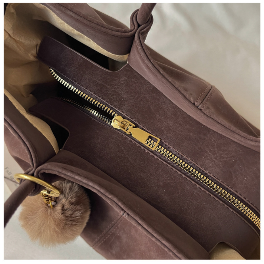 Soft PU Leather Carryall Tote Bag