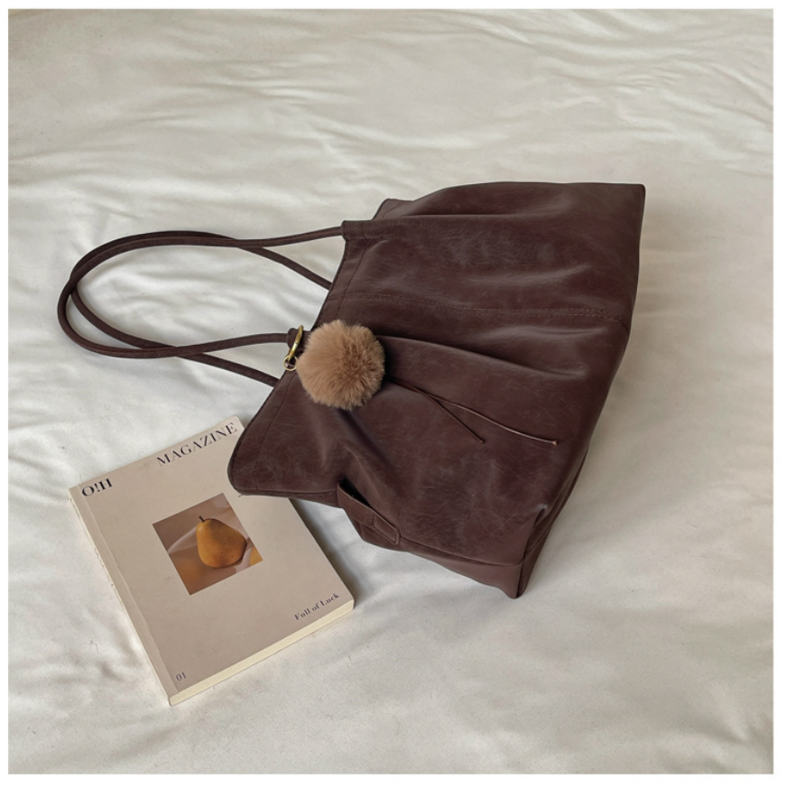 Soft PU Leather Carryall Tote Bag
