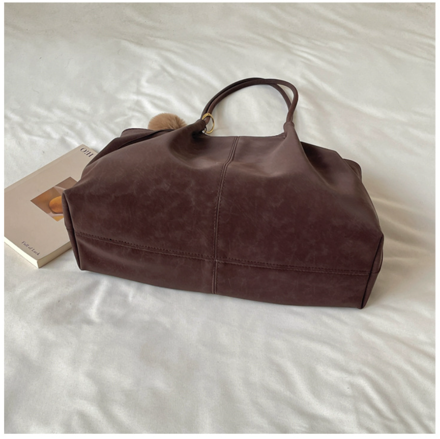 Soft PU Leather Carryall Tote Bag
