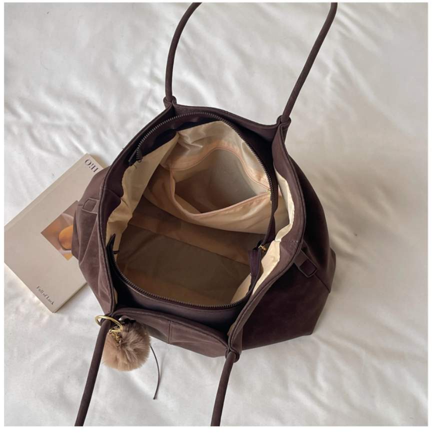 Soft PU Leather Carryall Tote Bag