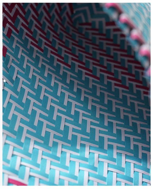 Woven Chevron Pattern Large Beach Tote Bag